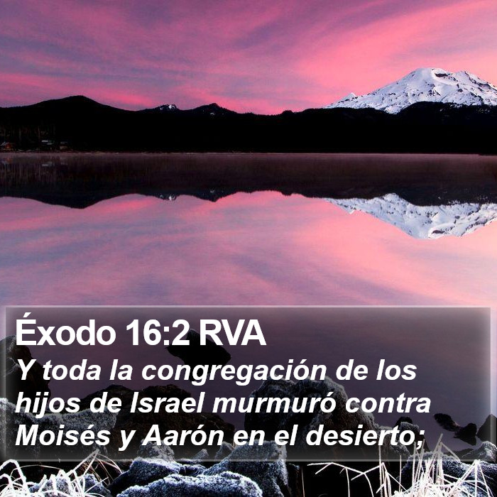 Éxodo 16:2 RVA Bible Study
