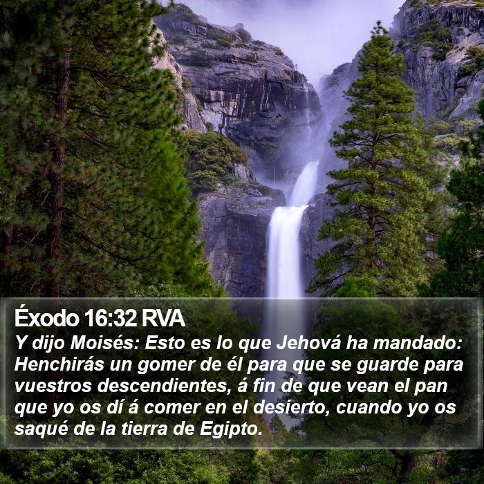 Éxodo 16:32 RVA Bible Study