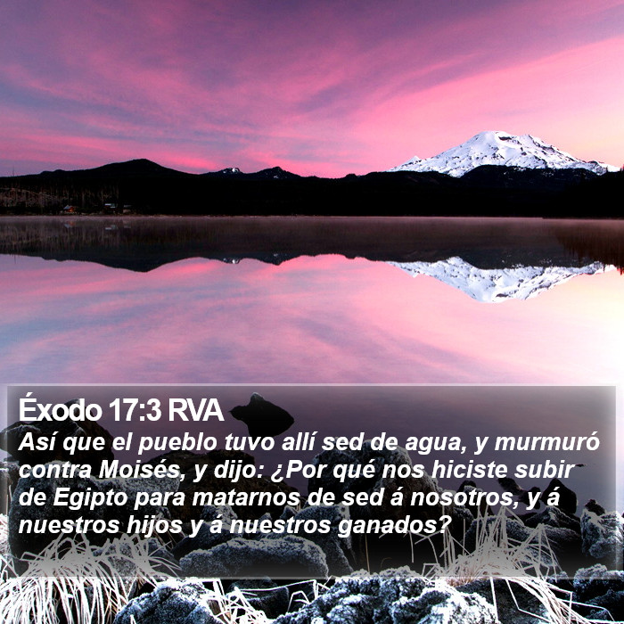 Éxodo 17:3 RVA Bible Study