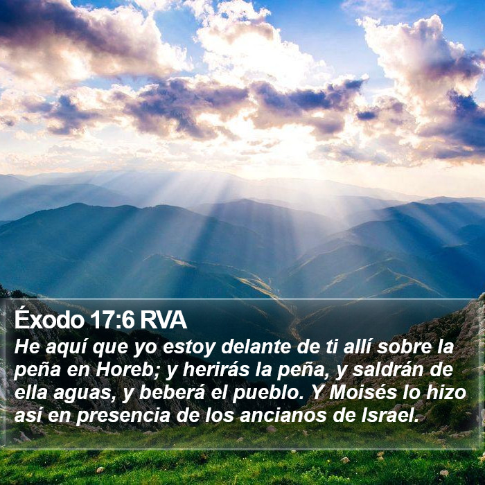 Éxodo 17:6 RVA Bible Study