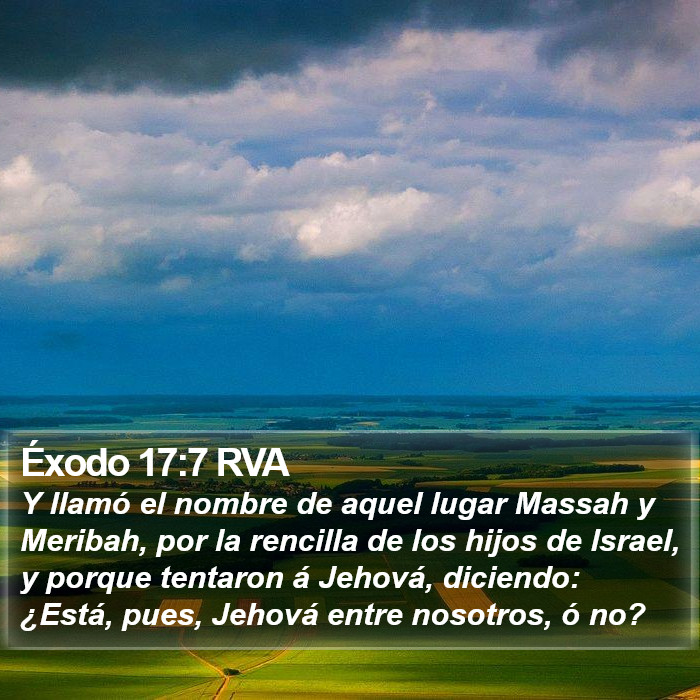 Éxodo 17:7 RVA Bible Study