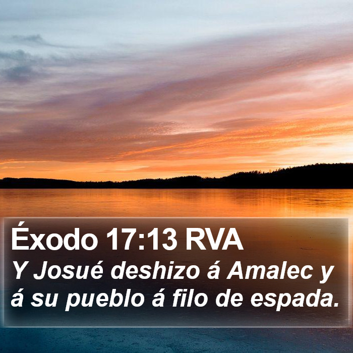 Éxodo 17:13 RVA Bible Study