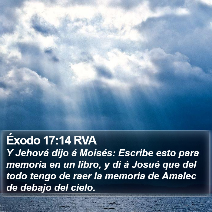 Éxodo 17:14 RVA Bible Study