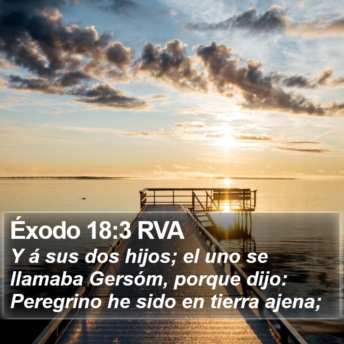 Éxodo 18:3 RVA Bible Study