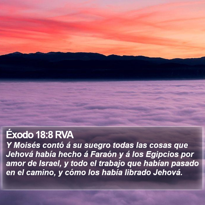 Éxodo 18:8 RVA Bible Study