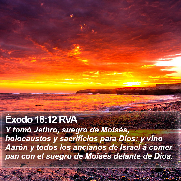 Éxodo 18:12 RVA Bible Study