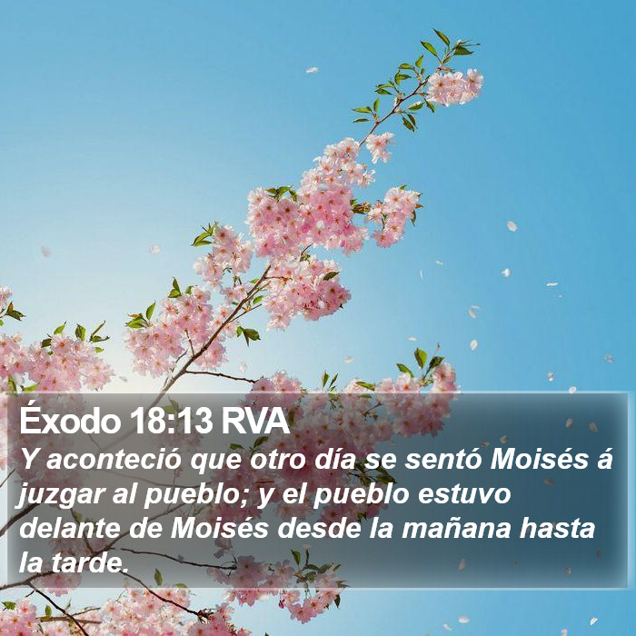 Éxodo 18:13 RVA Bible Study