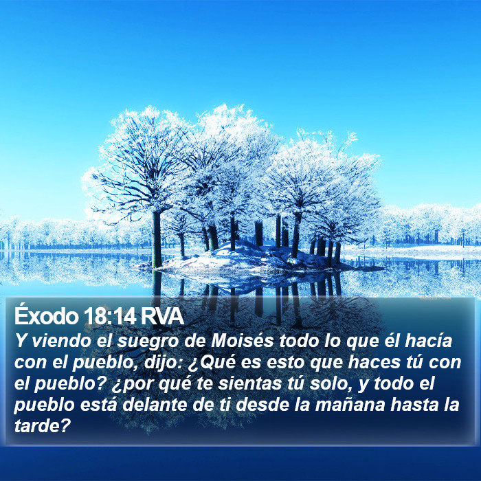 Éxodo 18:14 RVA Bible Study