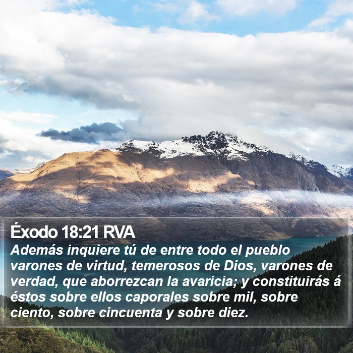 Éxodo 18:21 RVA Bible Study