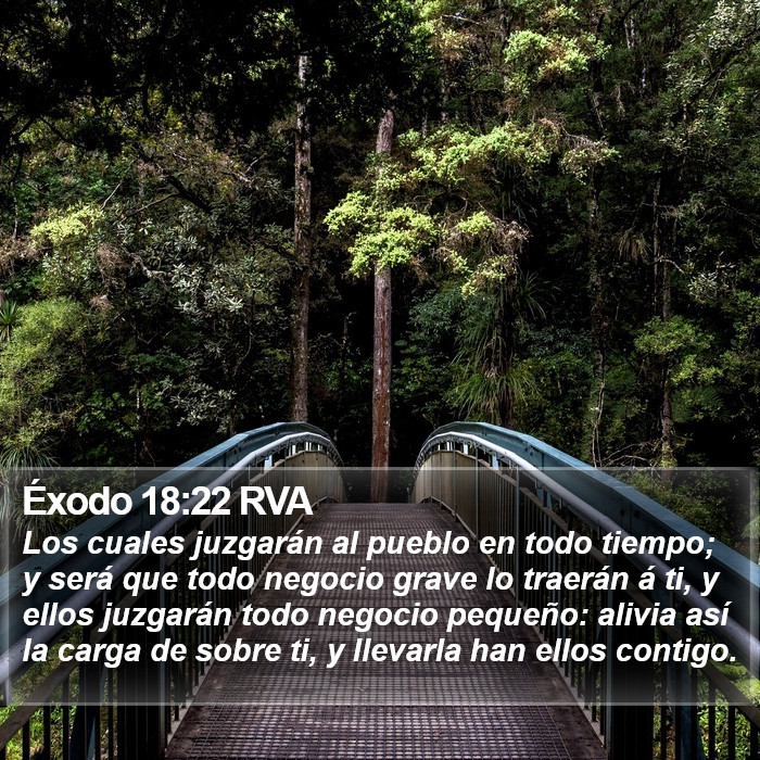 Éxodo 18:22 RVA Bible Study