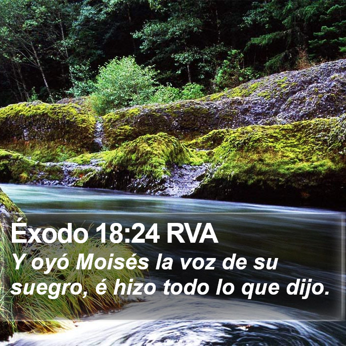 Éxodo 18:24 RVA Bible Study