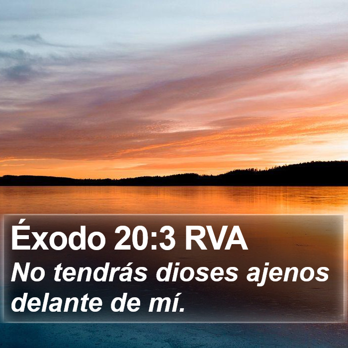 Éxodo 20:3 RVA Bible Study