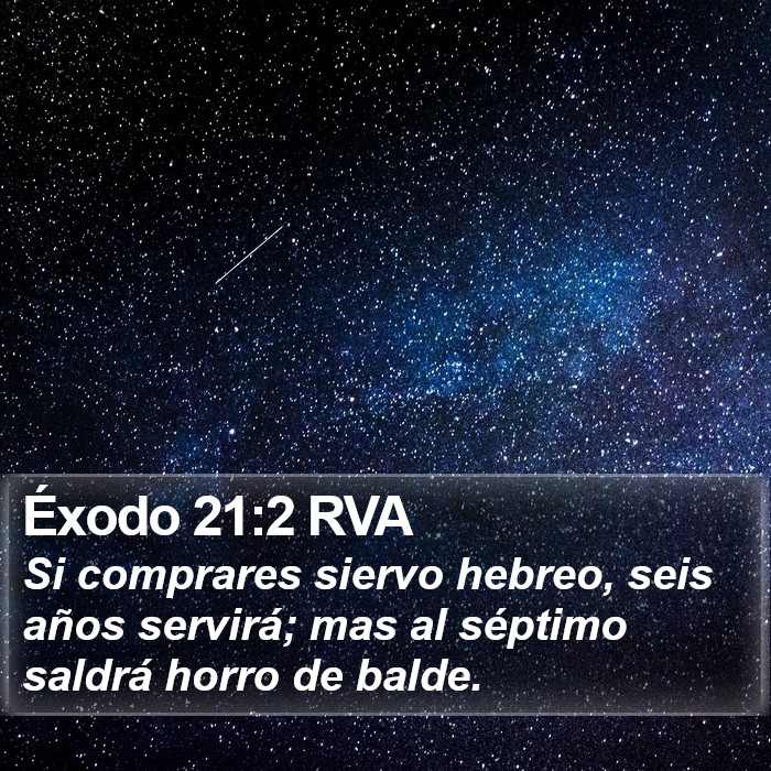 Éxodo 21:2 RVA Bible Study