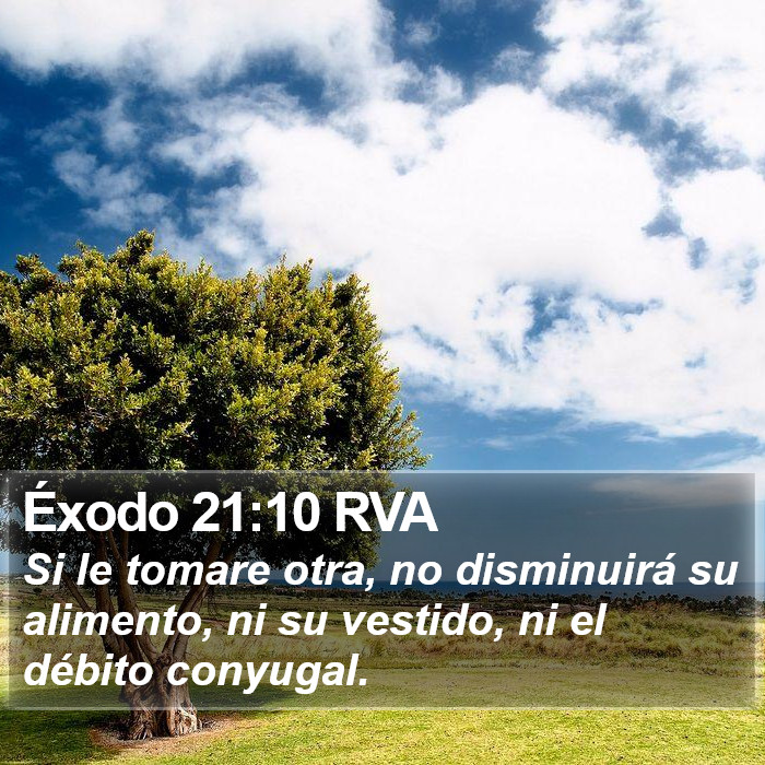 Éxodo 21:10 RVA Bible Study