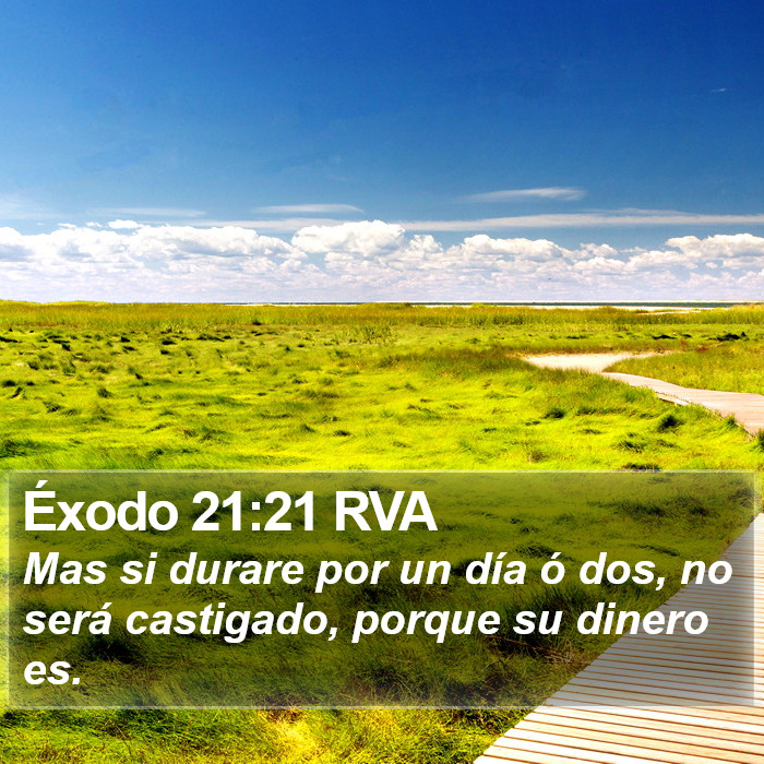 Éxodo 21:21 RVA Bible Study