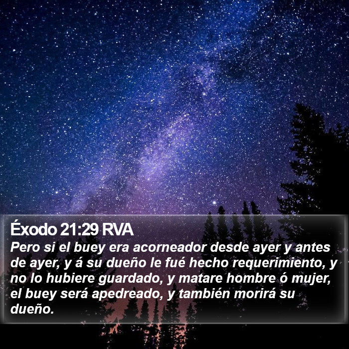 Éxodo 21:29 RVA Bible Study