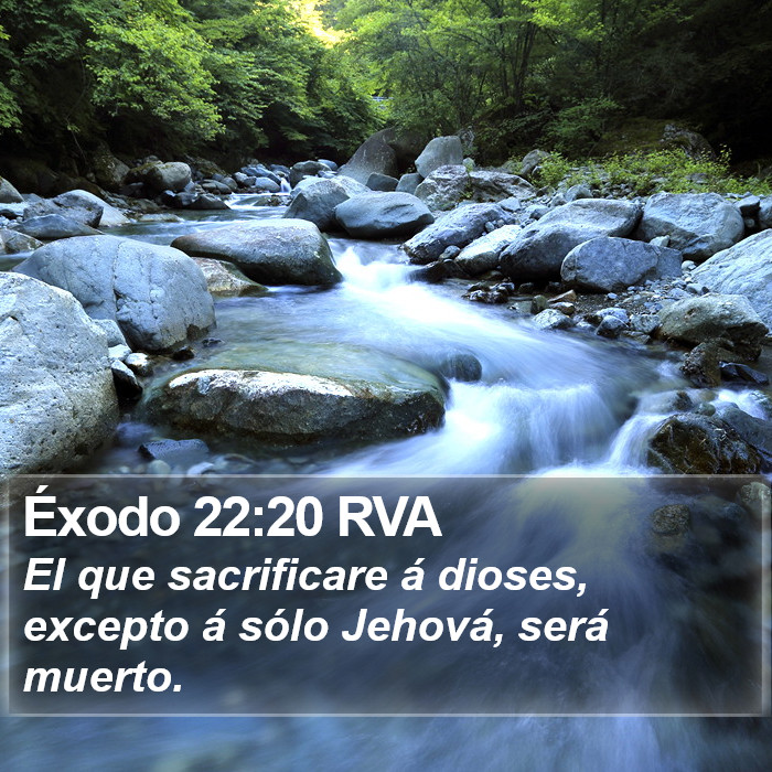 Éxodo 22:20 RVA Bible Study