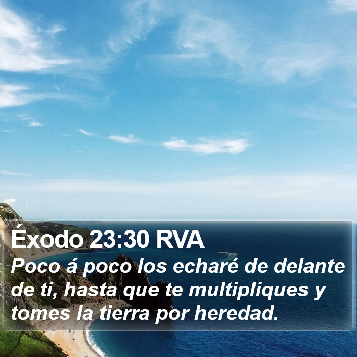 Éxodo 23:30 RVA Bible Study