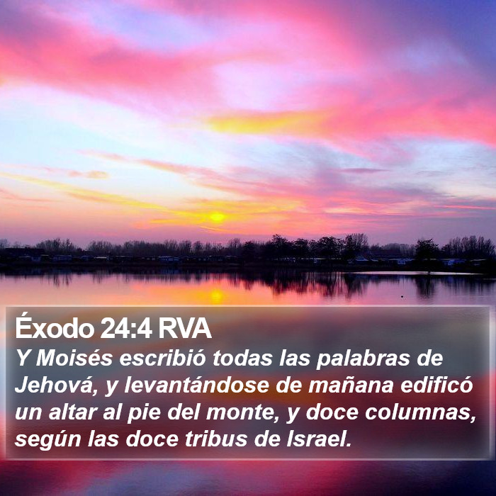 Éxodo 24:4 RVA Bible Study