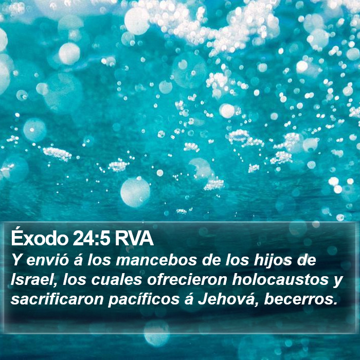 Éxodo 24:5 RVA Bible Study