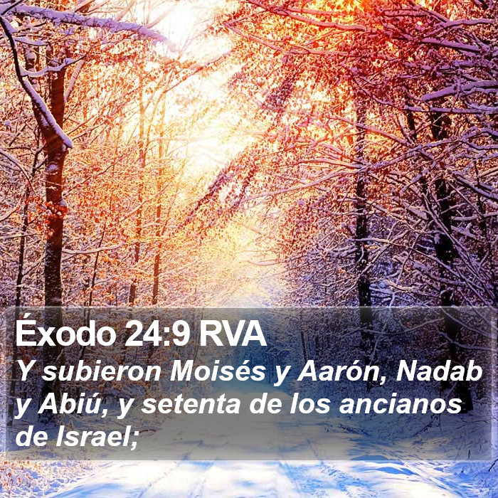 Éxodo 24:9 RVA Bible Study