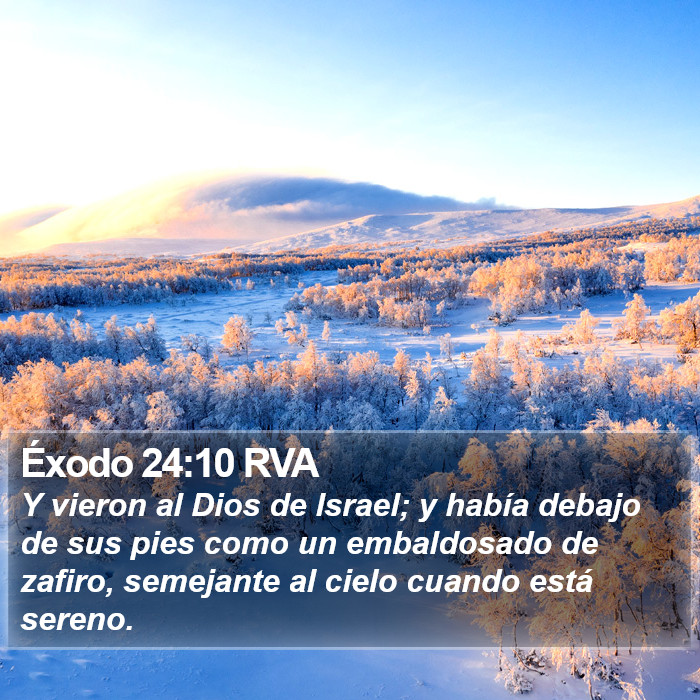 Éxodo 24:10 RVA Bible Study