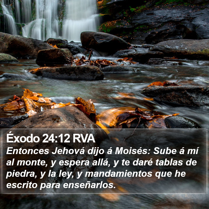 Éxodo 24:12 RVA Bible Study