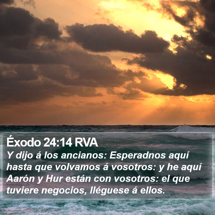 Éxodo 24:14 RVA Bible Study