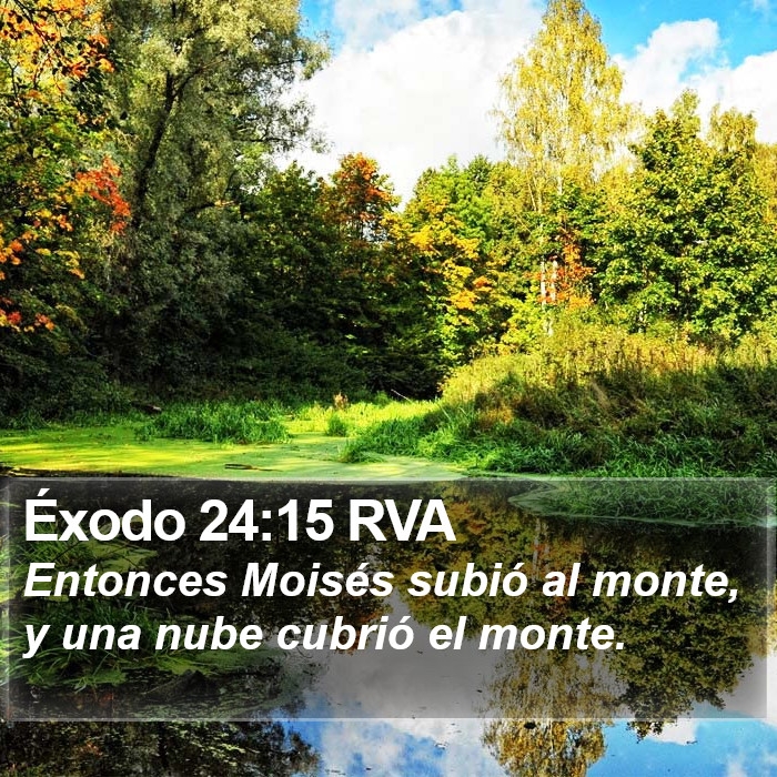 Éxodo 24:15 RVA Bible Study