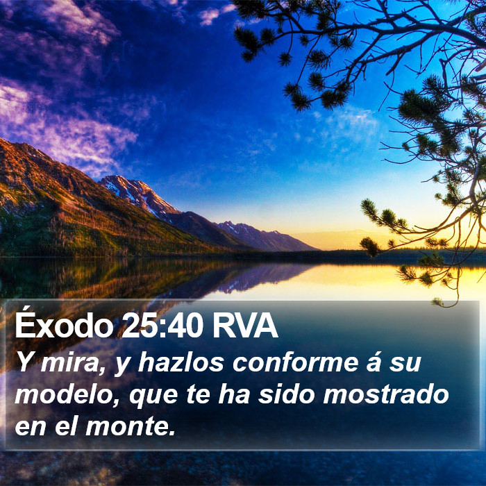 Éxodo 25:40 RVA Bible Study
