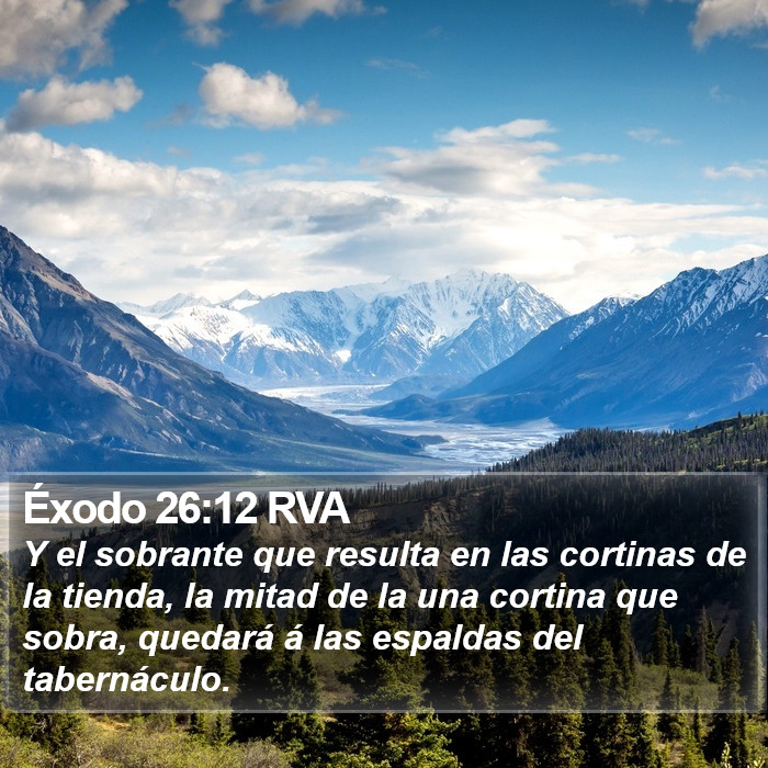Éxodo 26:12 RVA Bible Study