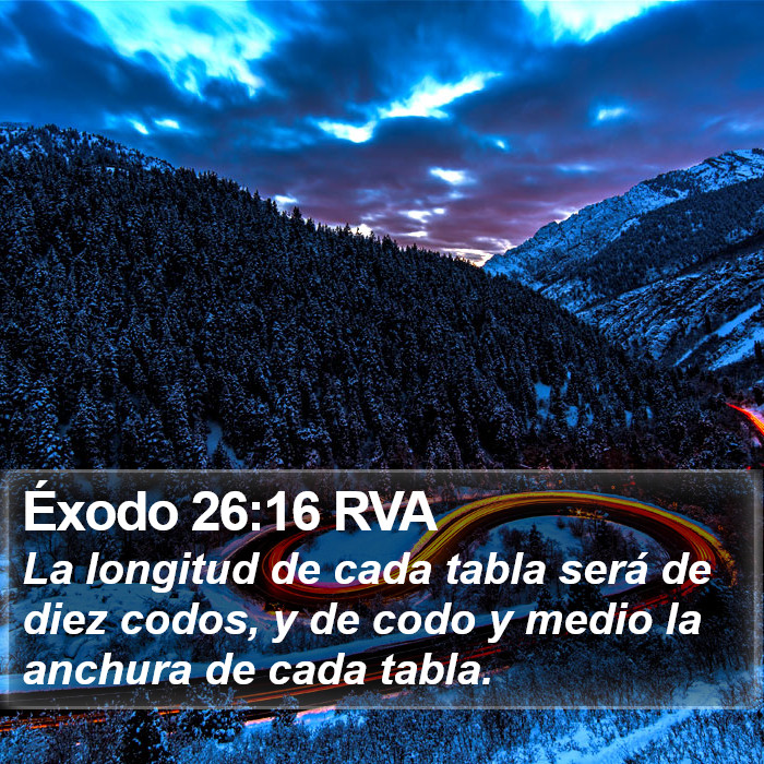 Éxodo 26:16 RVA Bible Study