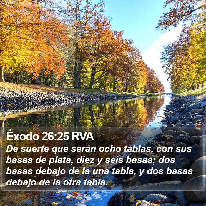 Éxodo 26:25 RVA Bible Study