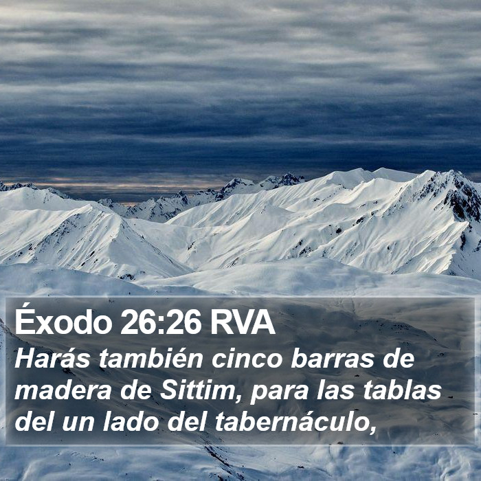 Éxodo 26:26 RVA Bible Study