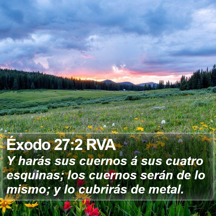 Éxodo 27:2 RVA Bible Study