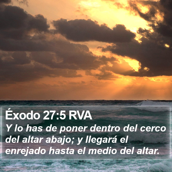 Éxodo 27:5 RVA Bible Study