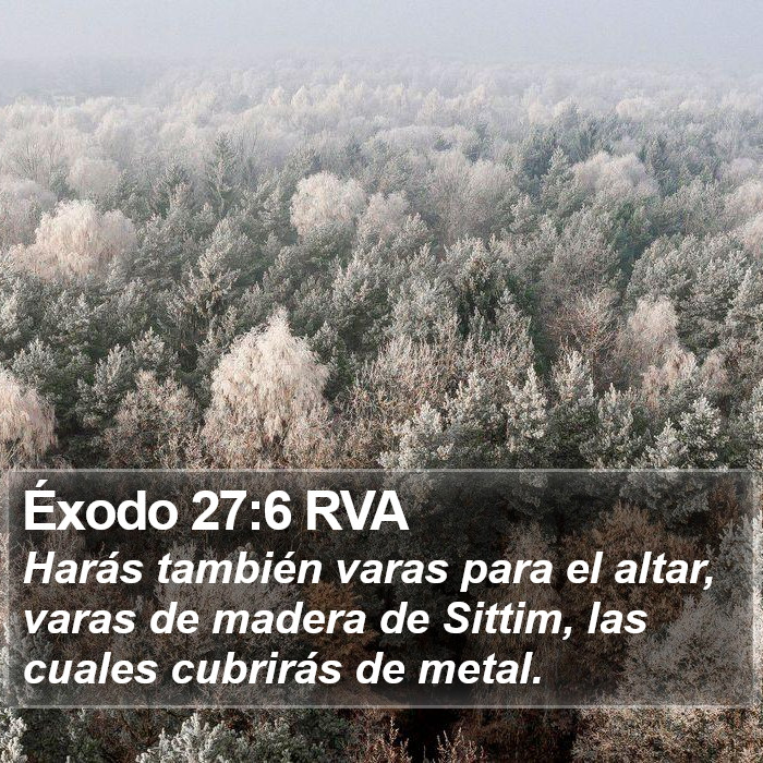 Éxodo 27:6 RVA Bible Study