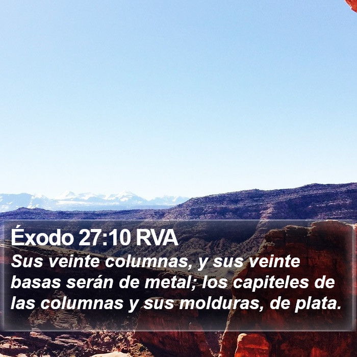 Éxodo 27:10 RVA Bible Study