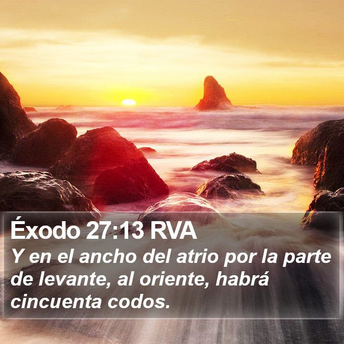 Éxodo 27:13 RVA Bible Study