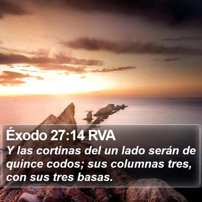 Éxodo 27:14 RVA Bible Study