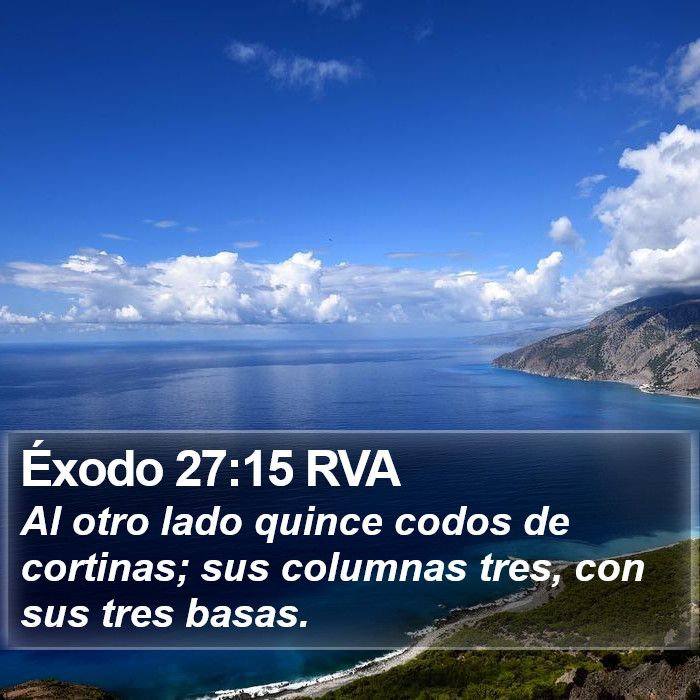 Éxodo 27:15 RVA Bible Study