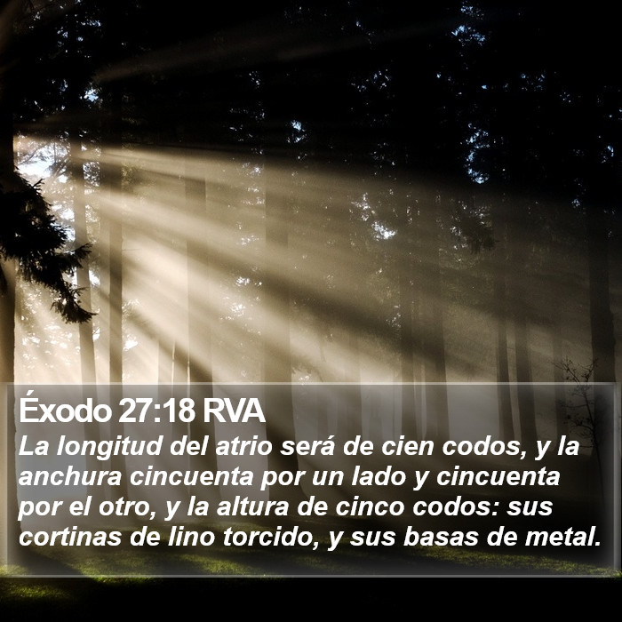 Éxodo 27:18 RVA Bible Study