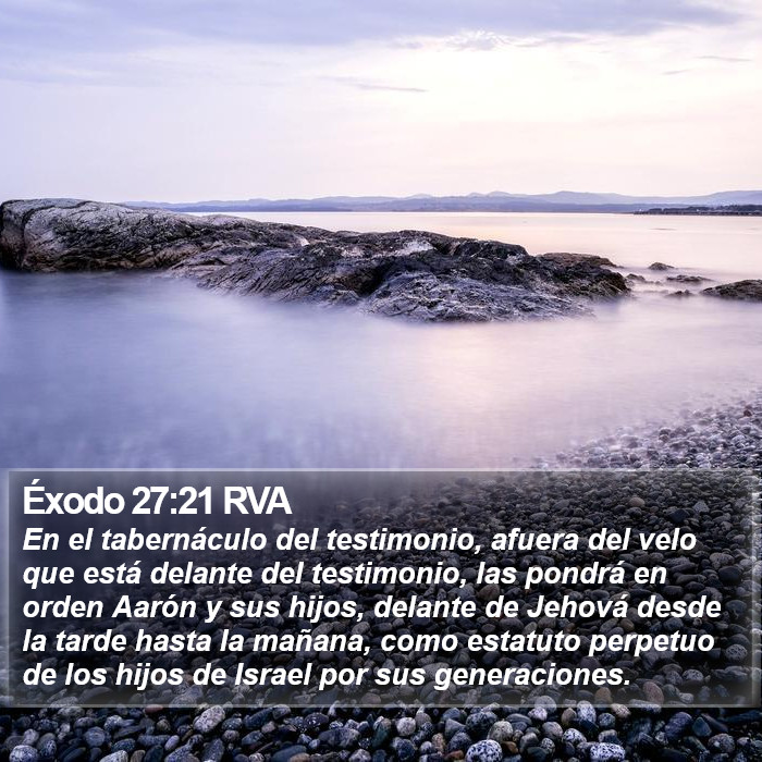 Éxodo 27:21 RVA Bible Study