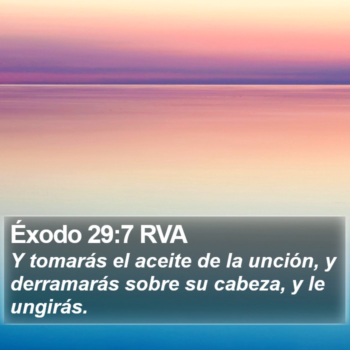 Éxodo 29:7 RVA Bible Study