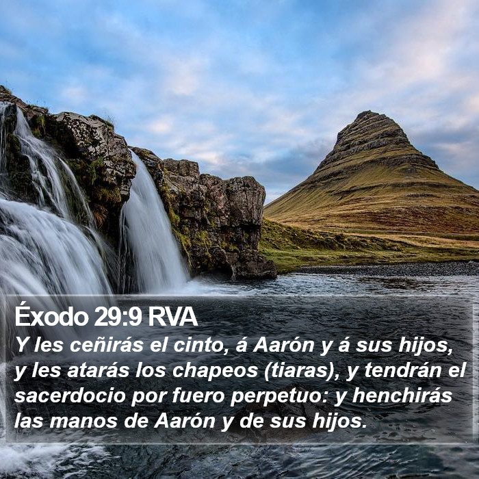 Éxodo 29:9 RVA Bible Study