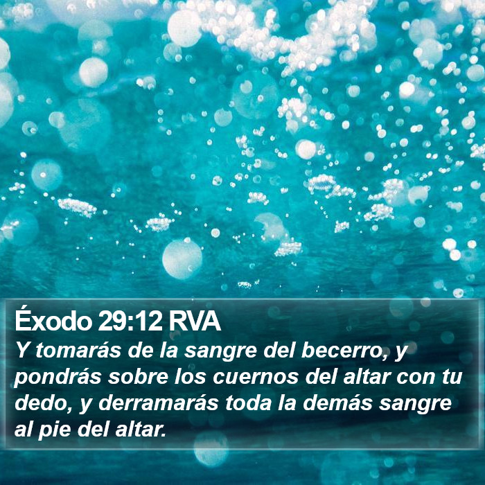 Éxodo 29:12 RVA Bible Study