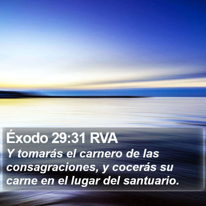 Éxodo 29:31 RVA Bible Study