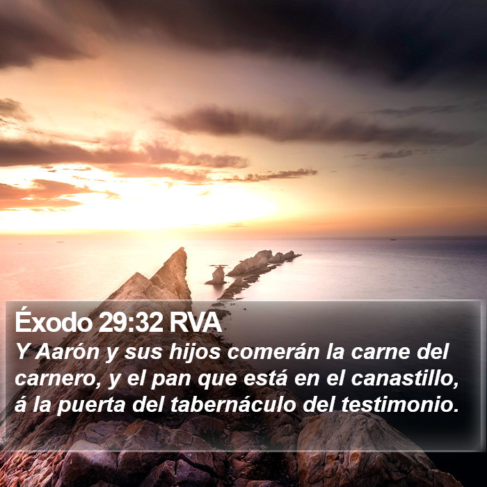 Éxodo 29:32 RVA Bible Study