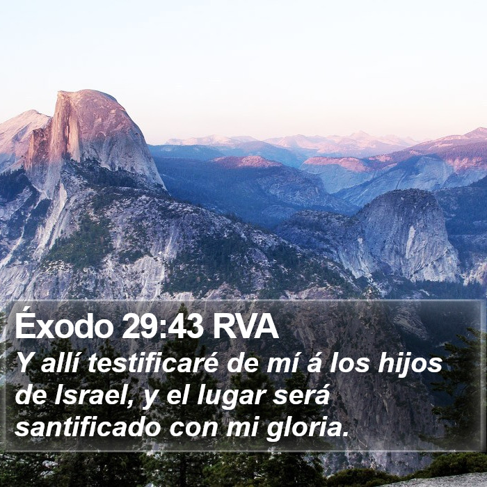 Éxodo 29:43 RVA Bible Study