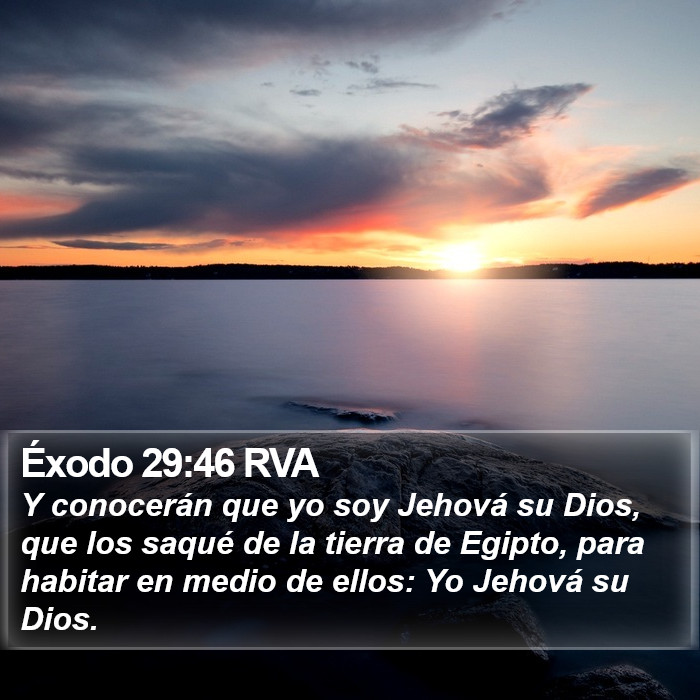 Éxodo 29:46 RVA Bible Study